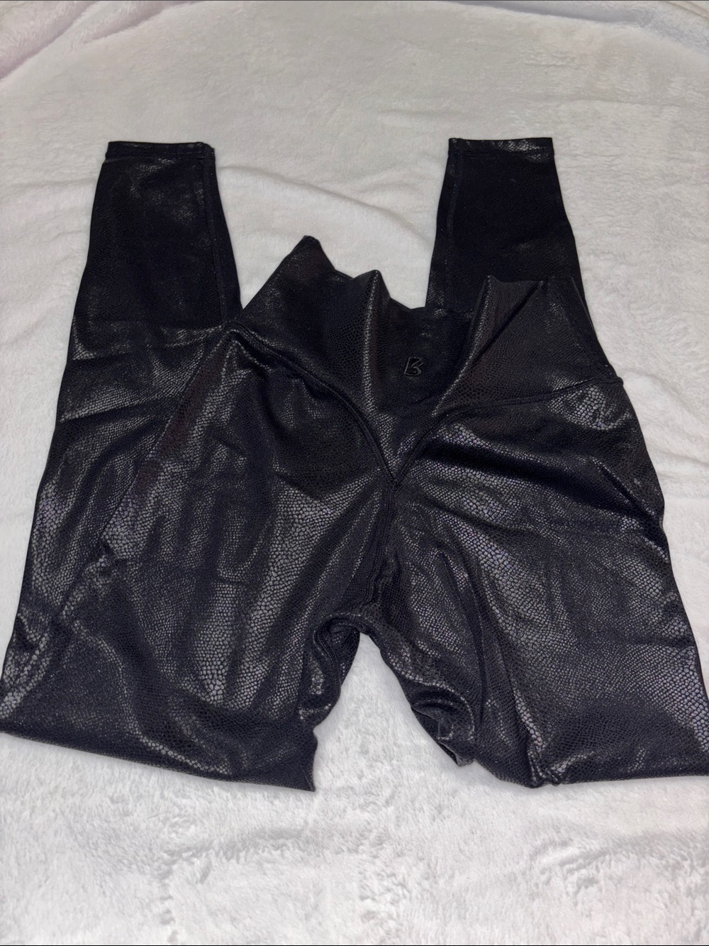 Buffbunny Black High-Waist Faux Leather Leggings